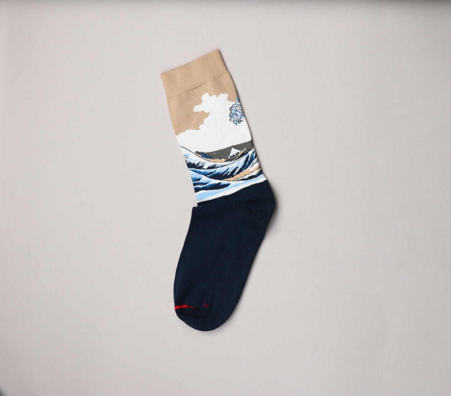 High Ankle Printed Socks ( Surf Waves )