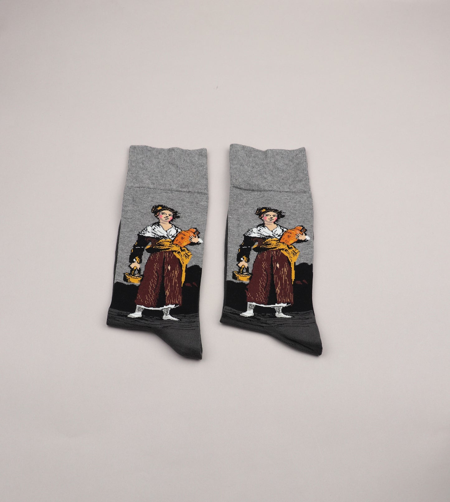 High Ankle Printed Socks ( Artist With Port )