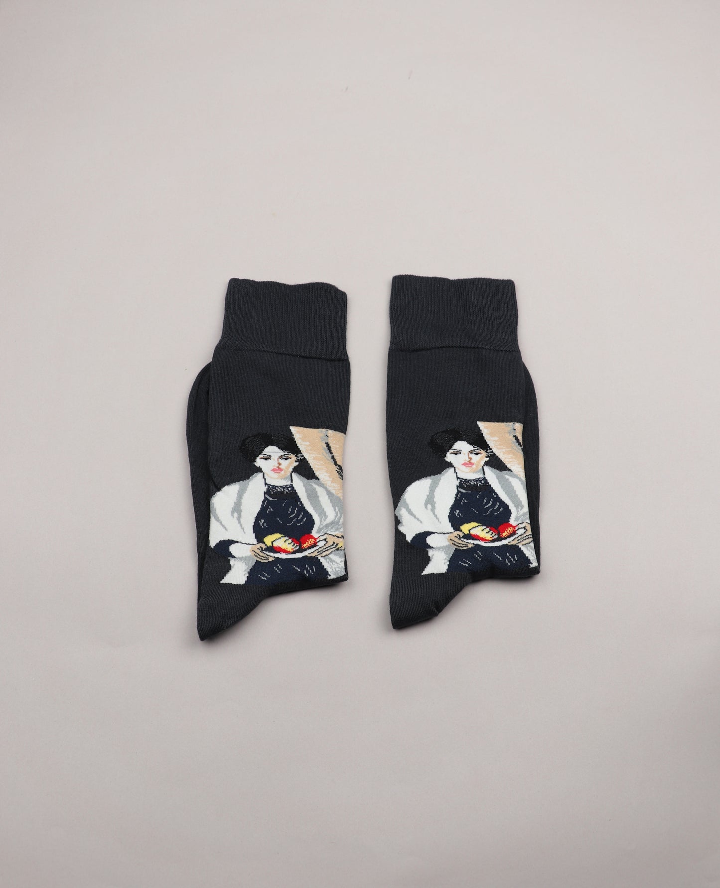 High Ankle Printed Socks ( Japanese Lady )